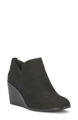 Lucky Brand Lucky Brand Zinlay Leather Wedge Bootie