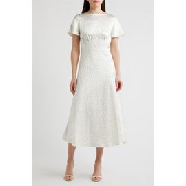 Lucy Paris Lucy Paris Anastasia Dot Midi Dress