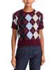 Lucy Paris Lucy Paris Bria Argyle Sweater Top - 1