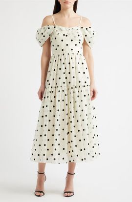 Lucy Paris Lucy Paris Catarina Off the Shoulder Maxi Dress