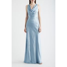 Lucy Paris Lucy Paris Chandler Cowl Neck Sleeveless Satin Gown