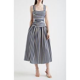 Lucy Paris Lucy Paris Georgie Stripe Midi Dress