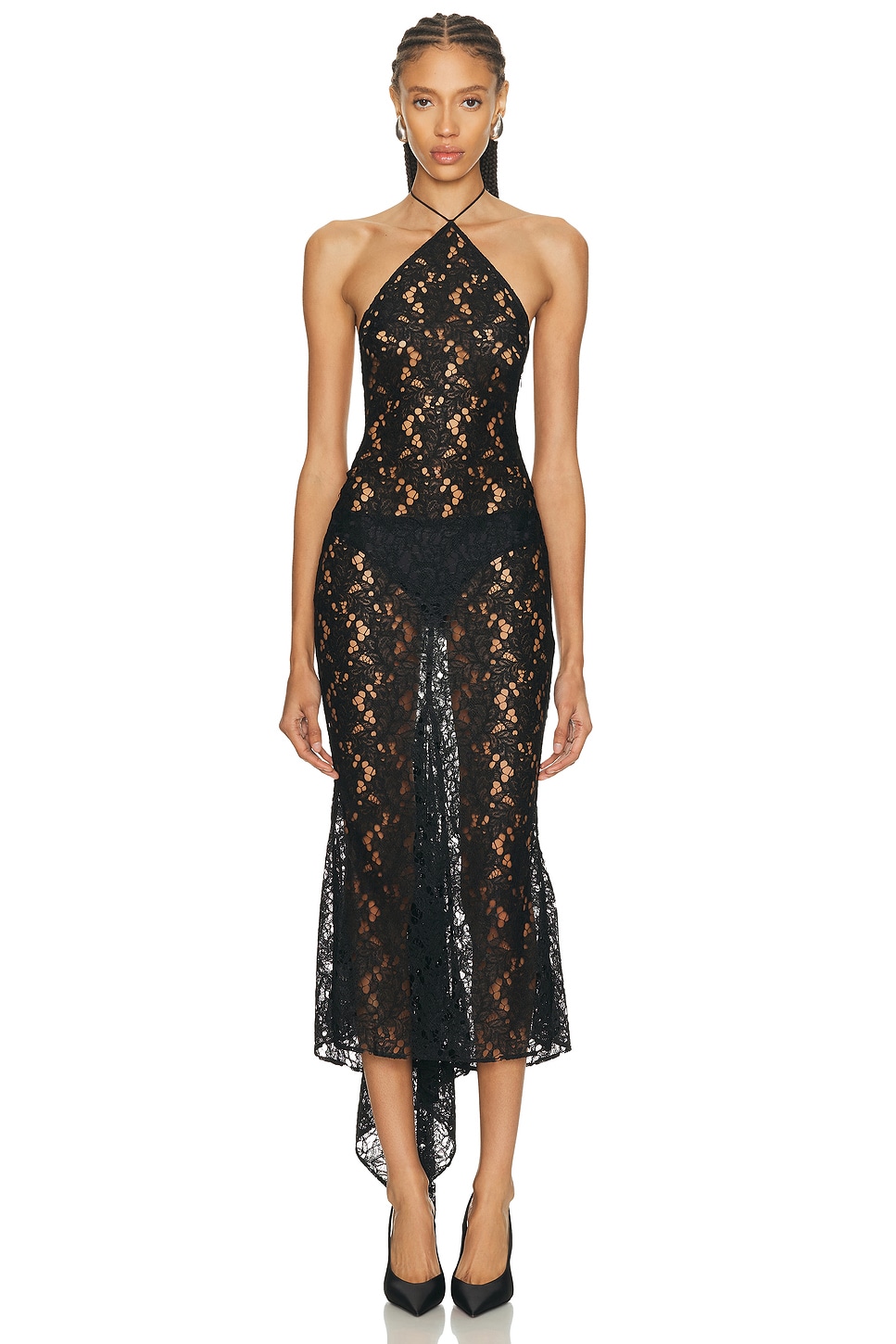 Ludovic de Saint Sernin - Anthonia Lace Midi Dress