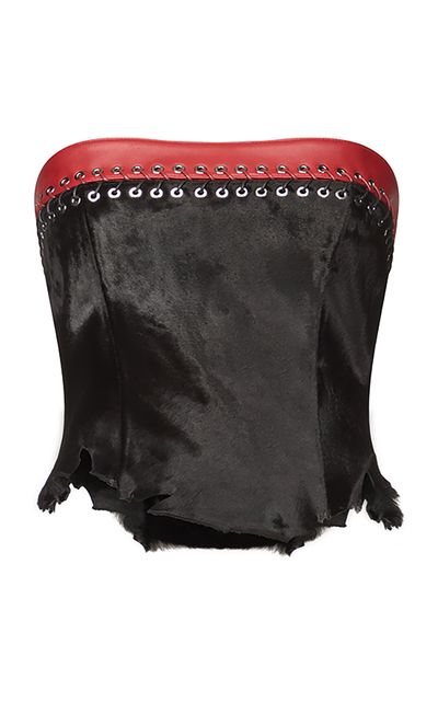 Ludovic de Saint Sernin Ludovic de Saint Sernin Lucinda Embellished Pony Hair Top