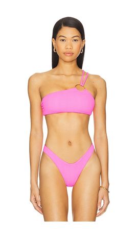 Luli Fama Luli Fama Asymmetric Ring Bikini Top