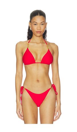 Luli Fama Luli Fama High Tide Knot Link Triangle Top