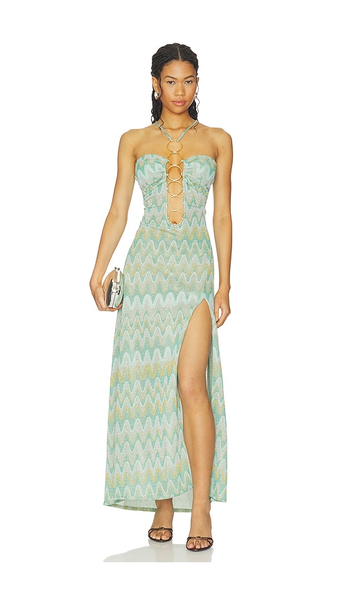 halter dress revolve Luli Fama revolve hot pink dress