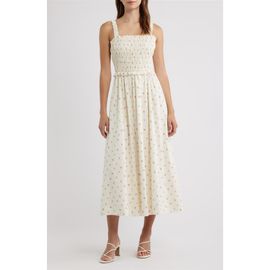 Lulus Lulus Amarena Smocked Midi Dress