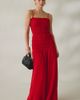 Lulus Lulus Banks Smocked Drop Waist Maxi Dress in Red, Women's at Urban Outfitters - 1