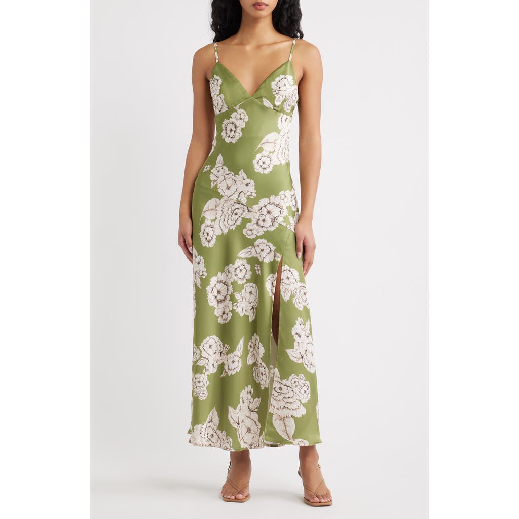 Lulus Lulus Carreta Floral Print Maxi Slipdress
