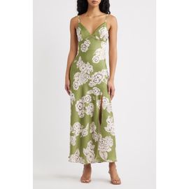 Lulus Lulus Carreta Floral Print Maxi Slipdress
