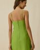 Lulus Lulus Lennox Bow Detail Fit-And-Flare Mini Dress in Green, Women's at Urban Outfitters - 4