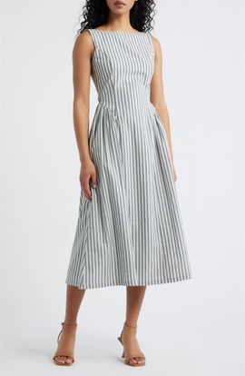 Lulus Lulus Olea Stripe Midi Dress