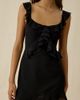 Lulus Lulus Trinity Tie-Back Ruffle Mini Dress in Black, Women's at Urban Outfitters - 2