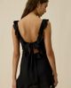 Lulus Lulus Trinity Tie-Back Ruffle Mini Dress in Black, Women's at Urban Outfitters - 4