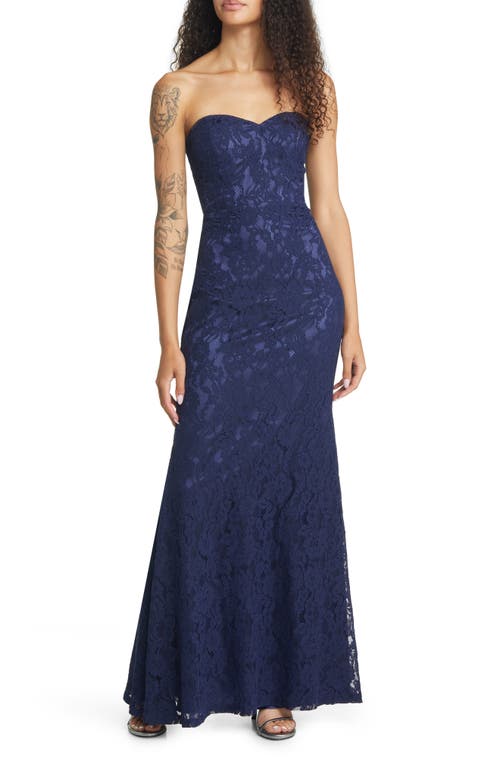 Lulus Lulus Wow the Crowd Strapless Lace Gown