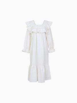 LUNALUZ STUDIO Women's Riette Cotton Blended Long-Sleeved Square