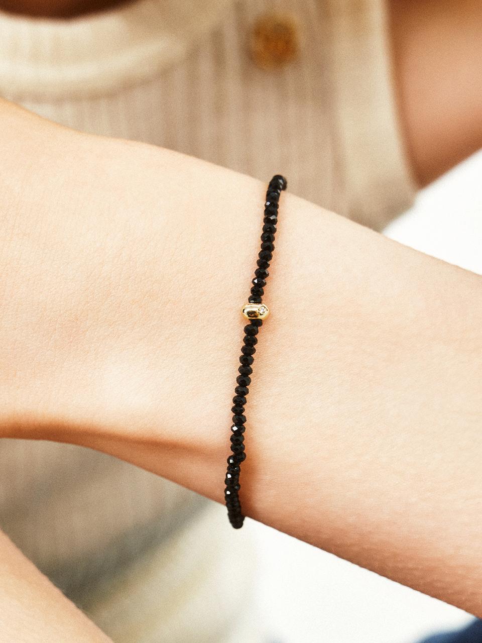LUNNE 14k Diamond Pebble Natural Spinel Bracelet (14k Go