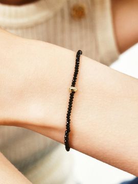 LUNNE 14k Diamond Pebble Natural Spinel Bracelet (14k Go