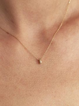 LUNNE 14k Solid Middle Faberondell Pendant S (14K Gold)