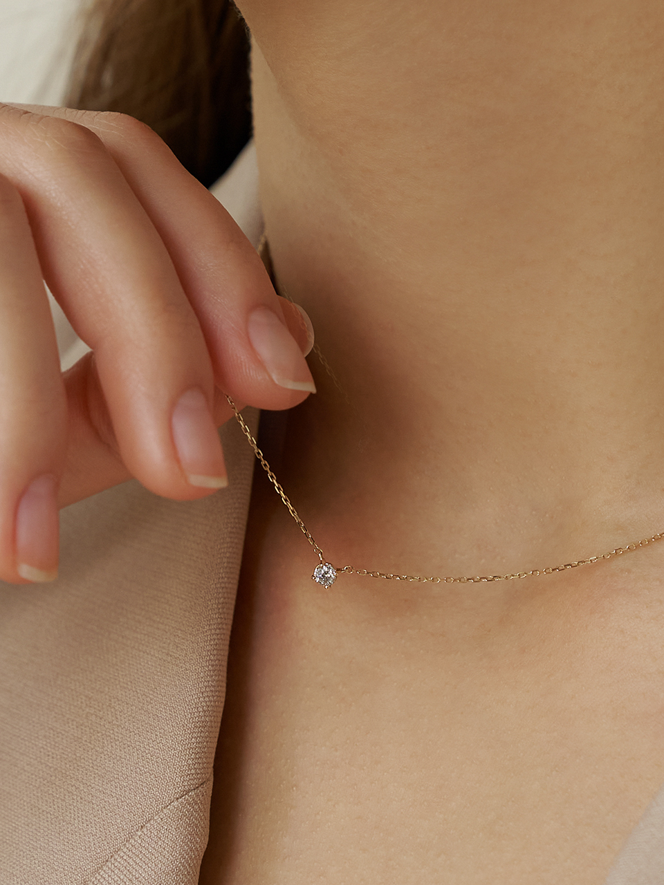 LUNNE Classic Wrap Diamond Necklace LDIAN01