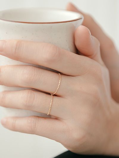 LUNNE Daily All Fingers Thin Ring #RN06 _ Gold