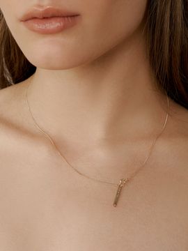LUNNE Layered Curve Chain Necklace LFN04
