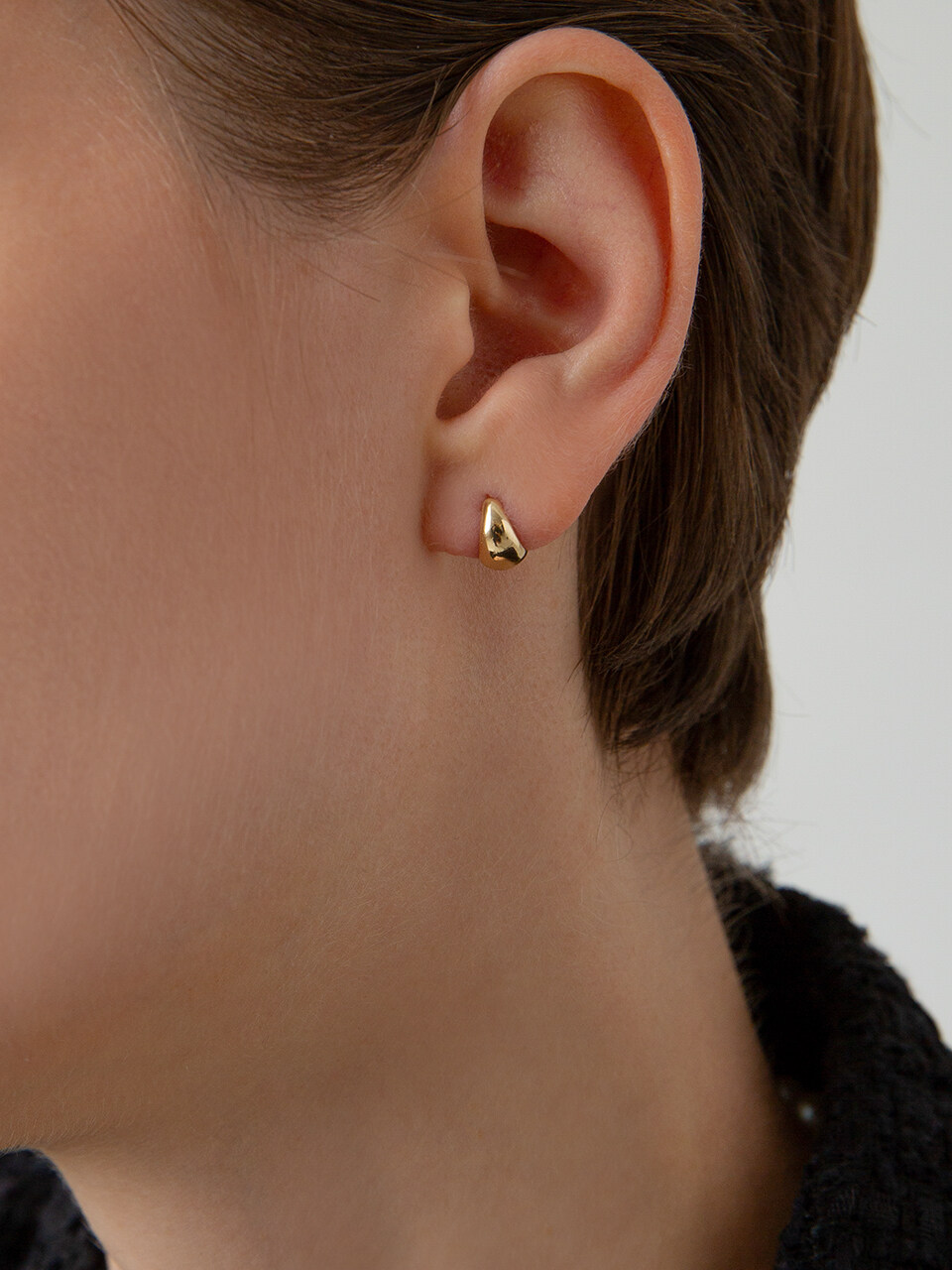 LUNNE Mini Volum One Touch Earrings #E13_ 14K Gold