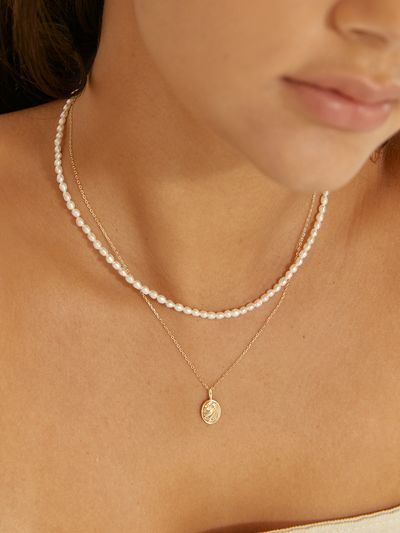 LUNNE Rough Freshwater Pearl Necklace LFN09