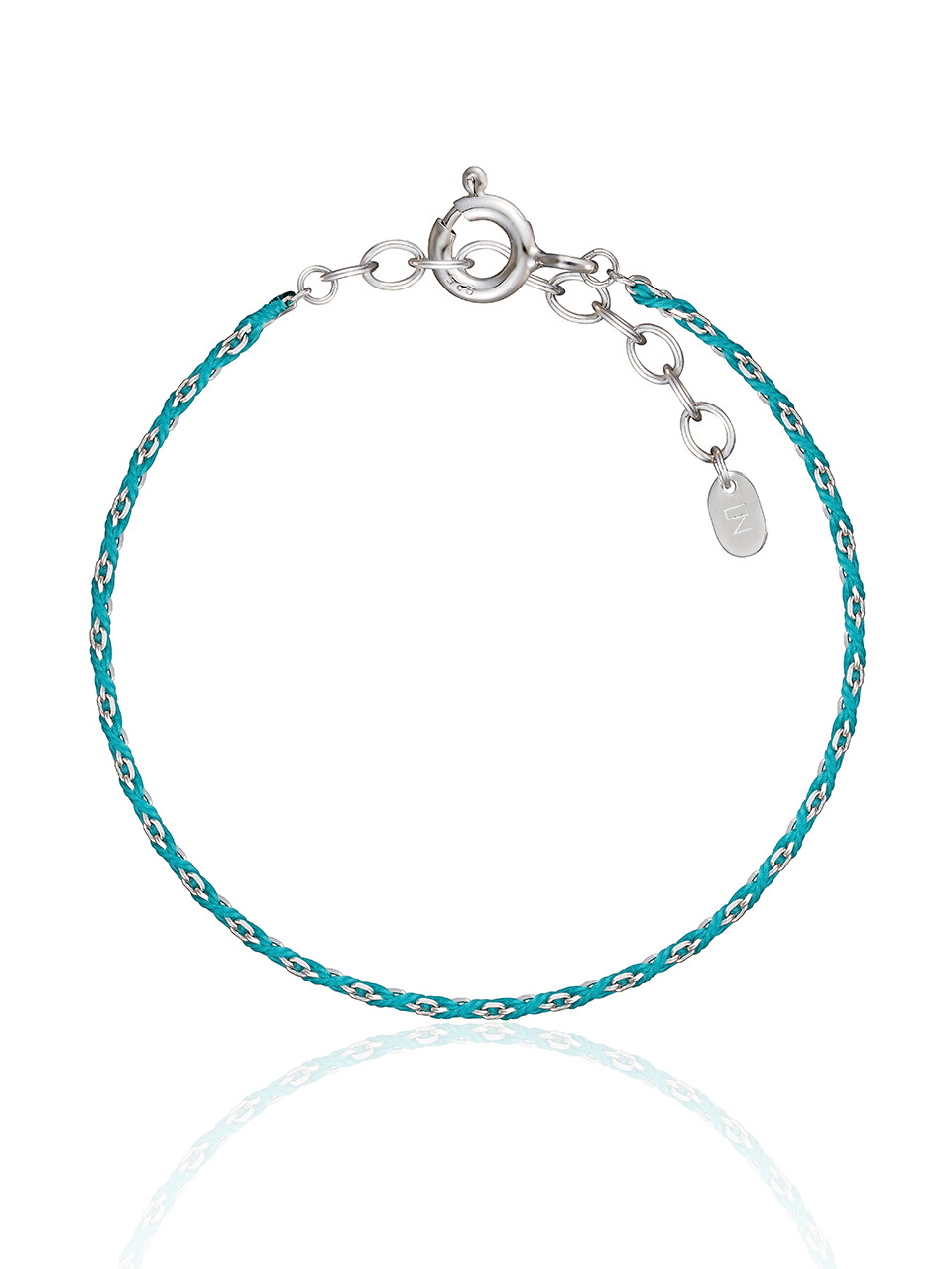 LUNNE Silver Slim Silky Layered Color Bracelet #LSB04
