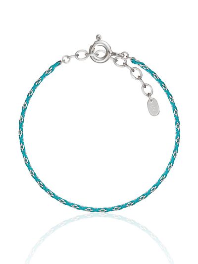 LUNNE Silver Slim Silky Layered Color Bracelet #LSB04