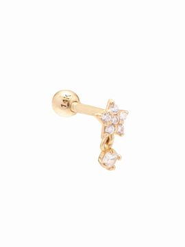 LUNNE Star Cubic Drop Piercing W09