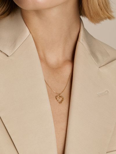 LUNNE Wave Heart Pendant #P18_ 3 Colors