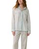 Lunya Lunya Airy Cotton Piped Button Down - 1