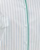 Lunya Lunya Airy Cotton Piped Button Down Pajama Top Stillwater Stripe/Spring - 6