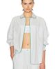 LUNYA LUNYA Airy Cotton Piped Button Down Shirt - 1