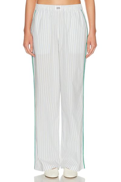 LUNYA LUNYA Airy Cotton Piped Wide Leg Pant