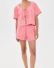 Lunya Lunya Airy Cotton Tie Front Top Sunset Stripe - 5