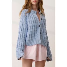 Lunya Lunya Cloud Cotton Basket Stitch Cardigan