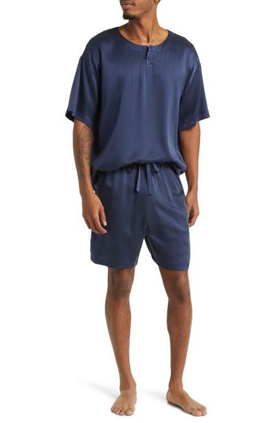 Lunya Lunya Henley Washable Silk Short Pajamas