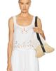 LUNYA LUNYA Linen Embroidered Eyelet Tank Top - 1
