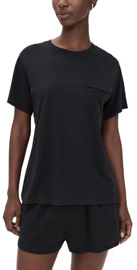 Lunya Lunya Pima Tee Short Set Black