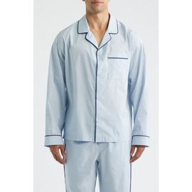 Lunya Lunya Piped Airy Cotton Pajama Shirt