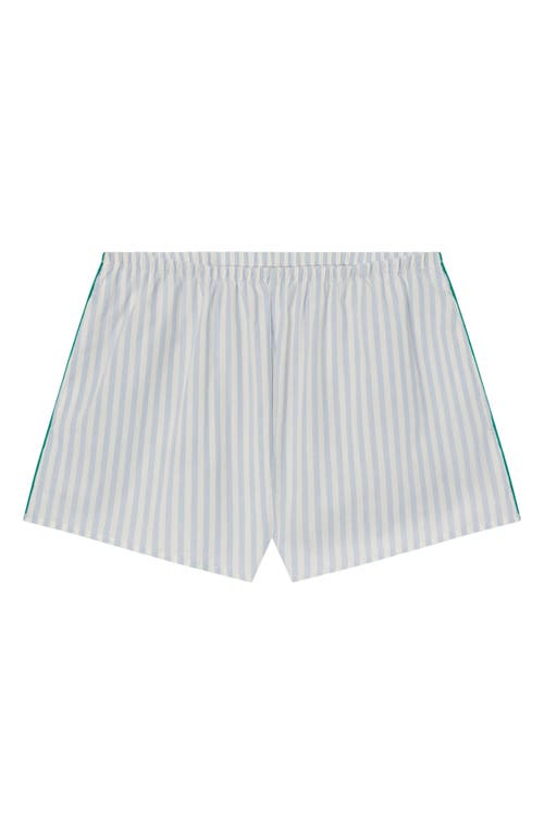 Lunya Lunya Piped Airy Cotton Pajama Shorts