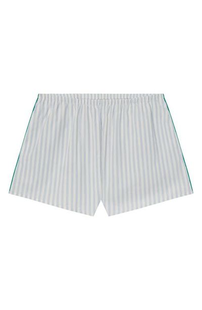 Lunya Lunya Piped Airy Cotton Pajama Shorts