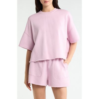 Lunya Lunya Silksweats Midweight Reversible Short Sleeve