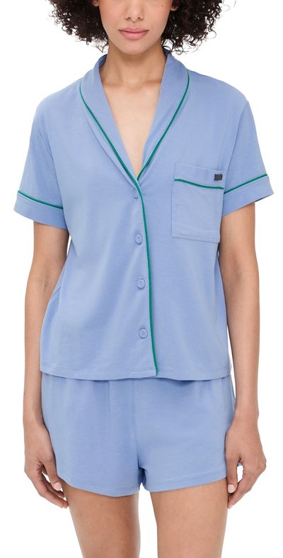 Lunya Lunya Slumberknit Pajama Set Bluebell Bloom/Spring Clover