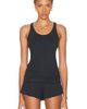 LUNYA LUNYA Soft Modal Rib Curved Hem Tank Top - 1