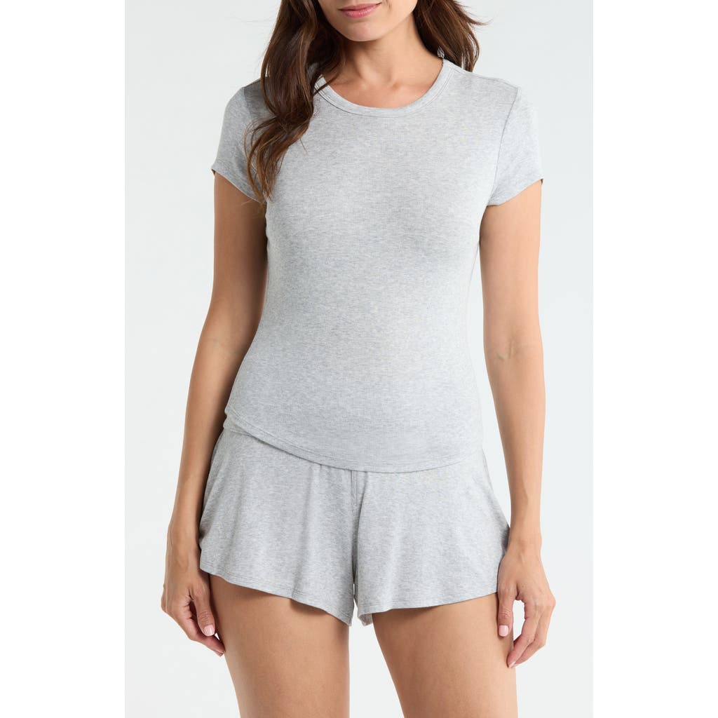 Lunya Lunya Soft Modal Rib Curved Hem Tee