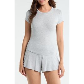 Lunya Lunya Soft Modal Rib Curved Hem Tee